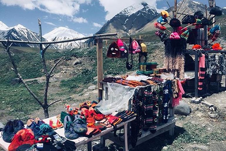Berglandschaft in Georgien
