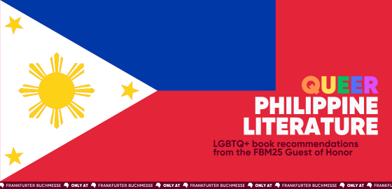Logo der Frankfurter Buchmesse und der Empfehlungsliste für queere philippinische Literatur