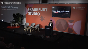 María Contreras, Mercedes Ron in panel discusssion