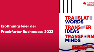 Eröffnungsfeier Frankfurter Buchmesse 2022