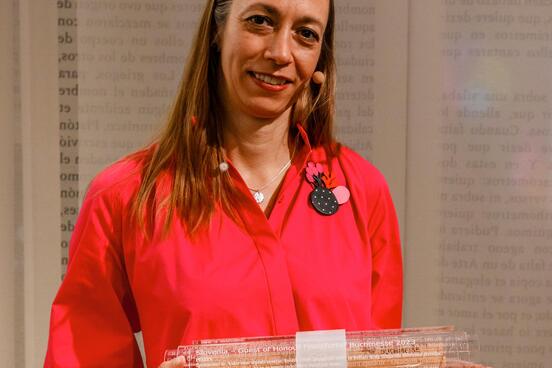 Katja Stergar at the Guest of Honour Handover Ceremony 2022