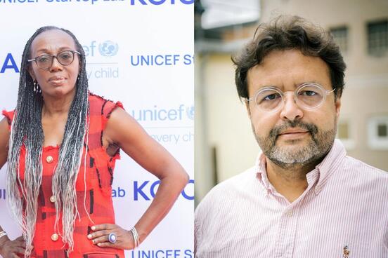 Carlo Carrenho und Ama Dadson