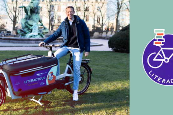 Lennart Schaefer auf seinem Lastenrad 