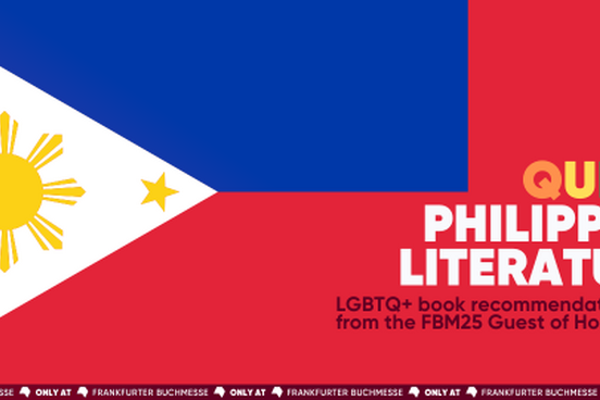 Logo der Frankfurter Buchmesse und der Empfehlungsliste für queere philippinische Literatur