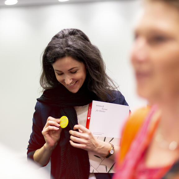 Teilnehmerin bei Young Talents auf der Frankfurter Buchmesse