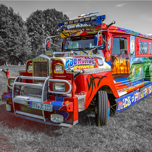 Orignial Jeepney auf der FBM